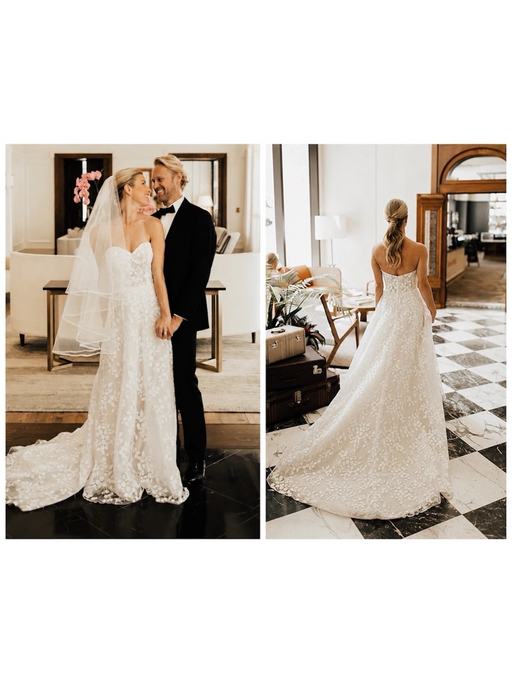 BHLDN WHISPERS & ECHOES OLSON DRESS IVORY WEDDING GOWN SZ 12 - BNWT